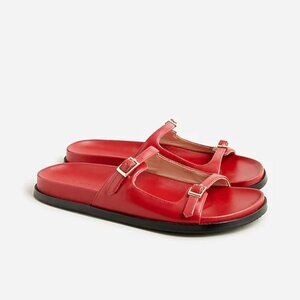 J Crew Colbie buckle sandals in leather